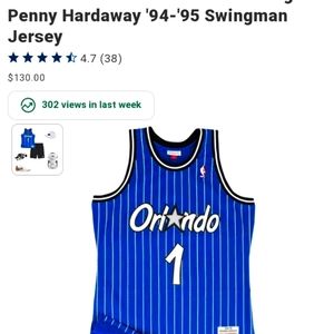 Mitchell and Ness Anfernee Hardaway Swingman jersey 94-95